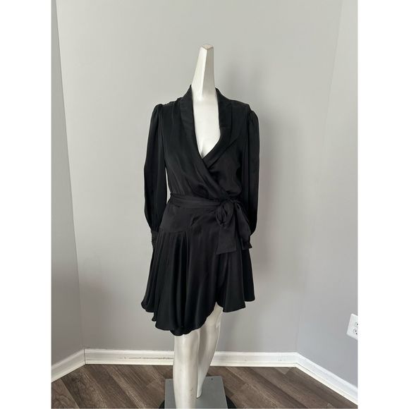 Zimmermann Silk Wrap Mini Dress - Picture 4 of 12